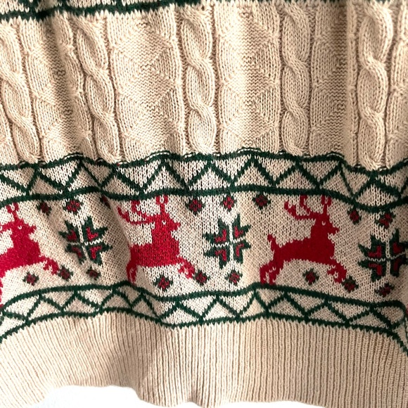 ASOS Christmas Deer Fair Isle Turtleneck Sweater - Picture 6 of 9
